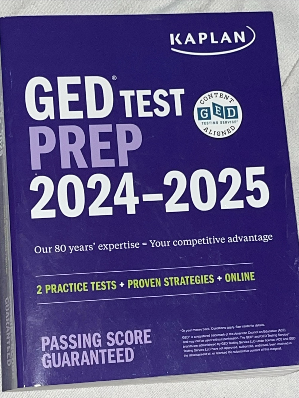 Kaplan GED Test Prep Purple Study Guide